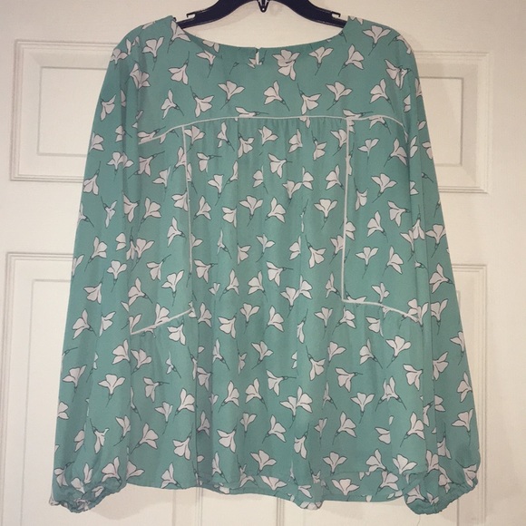 Tops - Loft, baby doll blouse, large